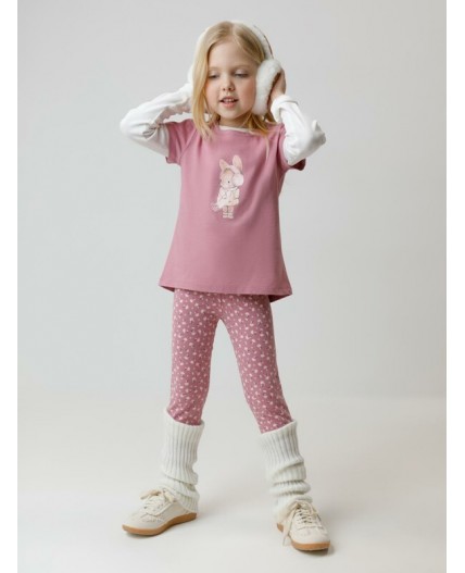 КР 4074/темно-розовый 1710 Н083 к643 брюки (лосины)