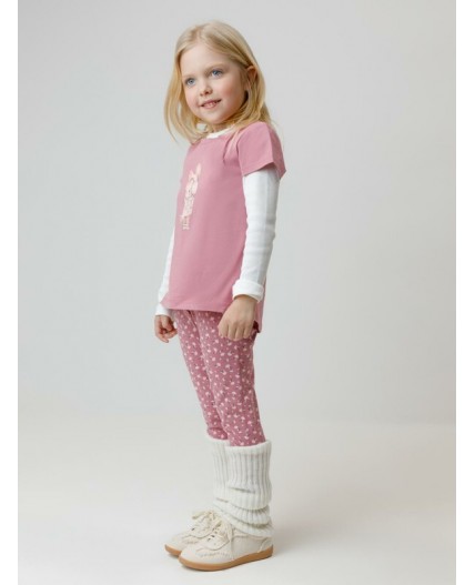 КР 4074/темно-розовый 1710 Н083 к643 брюки (лосины)