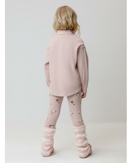 КР 4074/розовый лед,кошечки к577 брюки (лосины)