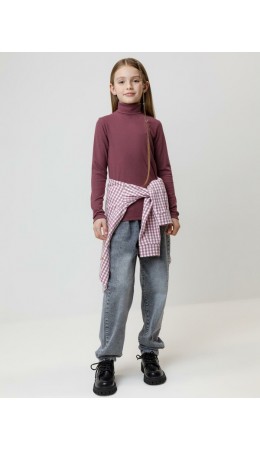 КР 302886/бордовый 1411 к653 джемпер (водолазка)