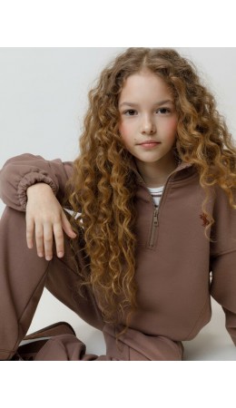 КР 302821/капучино к633 джемпер (свитшот)