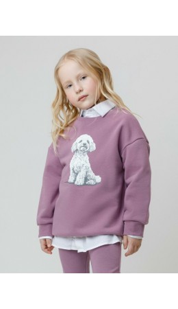 КР 302883/лиловый 3220 к649 джемпер (свитшот)