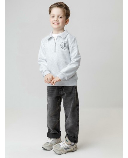 КР 302798/св.серый меланж к632 джемпер (свитшот)