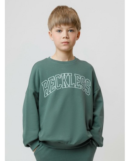 КР 302843/темно-зеленый 5611 к608 джемпер (свитшот)