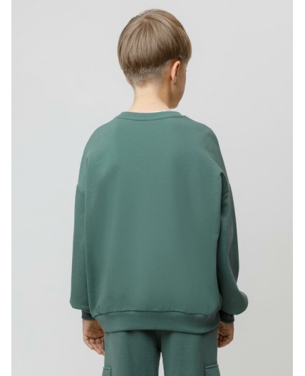 КР 302843/темно-зеленый 5611 к608 джемпер (свитшот)