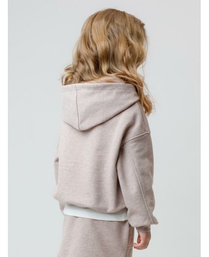 КР 302811/кофейный меланж к575 джемпер (худи)