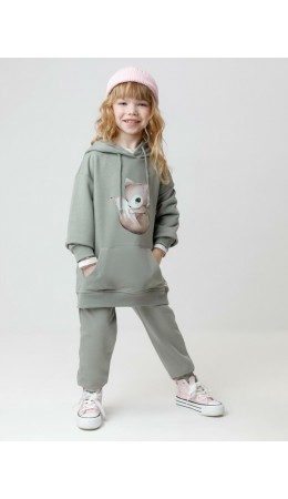 КР 302165/хаки 6206 к663 джемпер (худи)