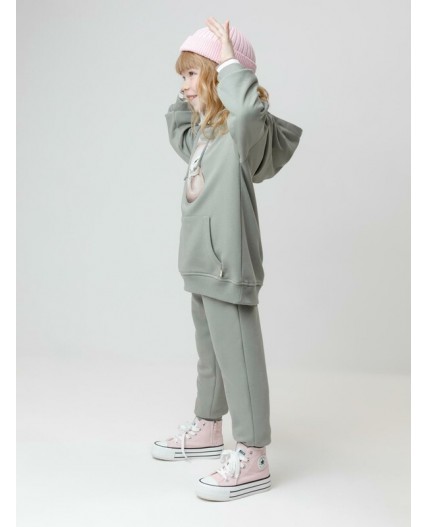 КР 302165/хаки 6206 к663 джемпер (худи)