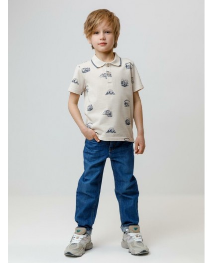 КР 302416/бежевый,лесной поход к658 джемпер-поло