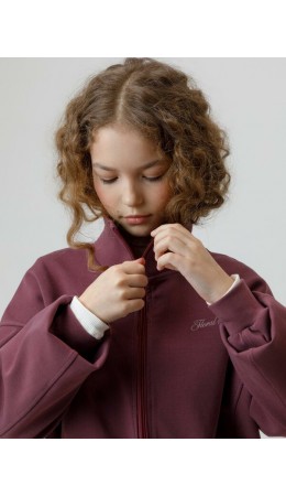 КР 302885/бордовый 1411 к653 жакет (бомбер)