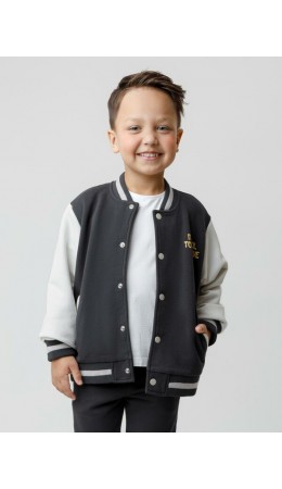 КР 302841/антрацитовый 3902 к590 жакет (бомбер)