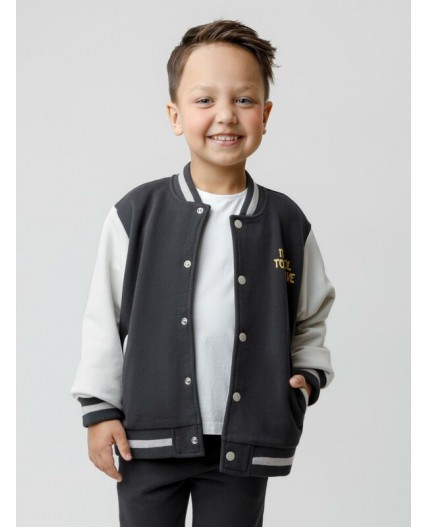 КР 302841/антрацитовый 3902 к590 жакет (бомбер)