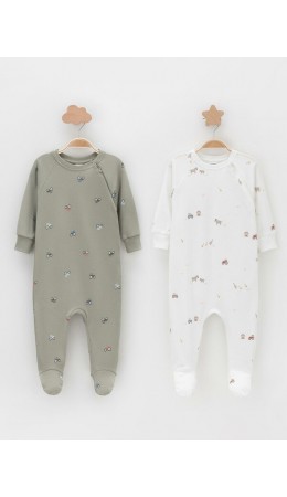 К 6444-2уп/хаки Н031.1,молочный Н103 набор комбинезон