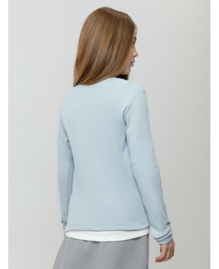 КР 301911/серо-голубой 1362 к655 лонгслив (футболка дл.рукав)