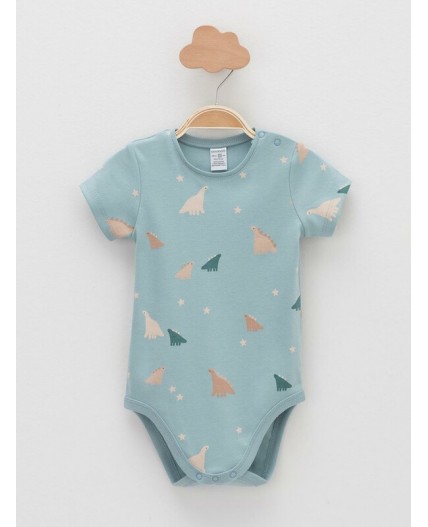 К 6073-2уп/серо-голубой Н100,Н101 набор полукомбинезон (боди)