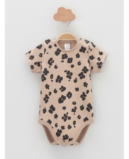 К 6073-2уп/тем.бежевый Н096,бежевый Н085.1 набор полукомбинезон (боди)