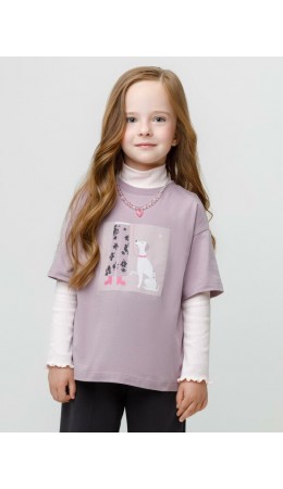 КР 302866/сиреневый 3304 к617 фуфайка (футболка)