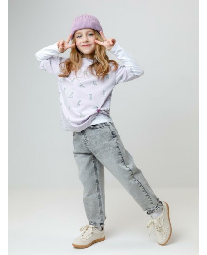 КР 302878/сиреневый 3710 Н090 к647 фуфайка (футболка)