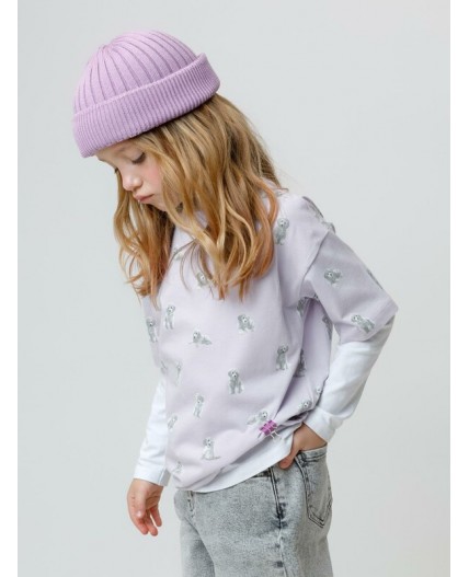 КР 302878/сиреневый 3710 Н090 к647 фуфайка (футболка)