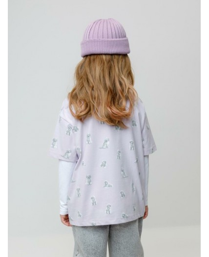 КР 302878/сиреневый 3710 Н090 к647 фуфайка (футболка)