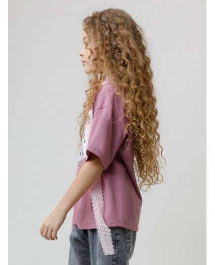 КР 302828/темная орхидея к595 фуфайка (футболка)