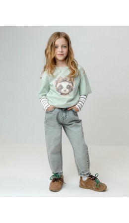 КР 302906/светло-зеленый 4807 к666 фуфайка (футболка)