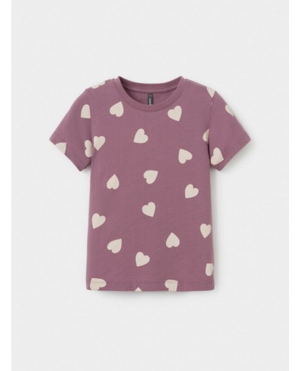 КР 302326/темная орхидея,сердечки к591 фуфайка (футболка)