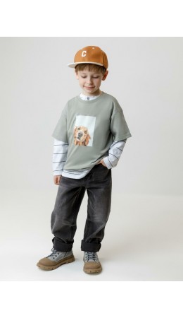 КР 302915/оливковый 0209 к642 фуфайка (футболка)