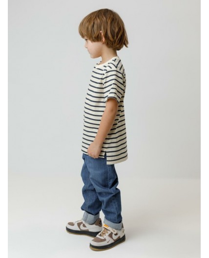 КР 302216/теплое молоко,полоска к620 фуфайка (футболка)