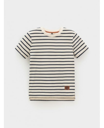 КР 302216/теплое молоко,полоска к620 фуфайка (футболка)