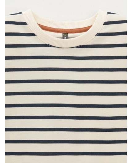 КР 302216/теплое молоко,полоска к620 фуфайка (футболка)