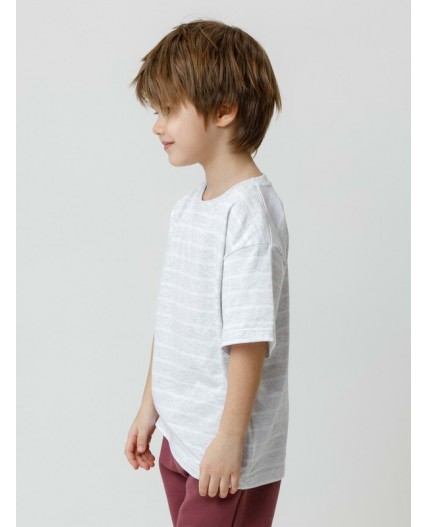 КР 302912/св.серый меланж,полоска к632 фуфайка (футболка)