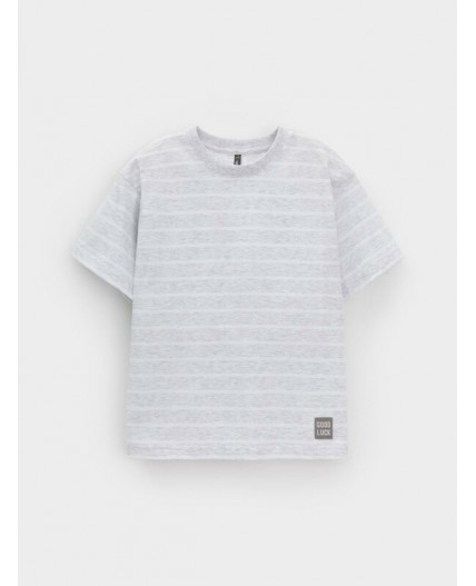 КР 302912/св.серый меланж,полоска к632 фуфайка (футболка)