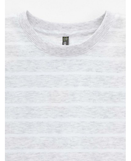 КР 302912/св.серый меланж,полоска к632 фуфайка (футболка)