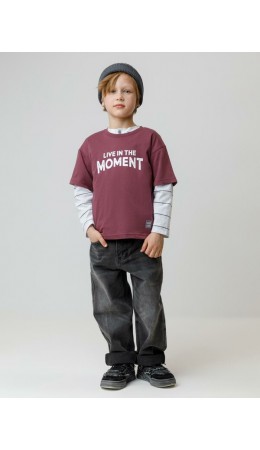 КР 302913/коричневый 1614 к632 фуфайка (футболка)