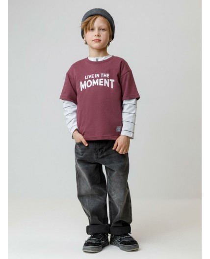 КР 302913/коричневый 1614 к632 фуфайка (футболка)