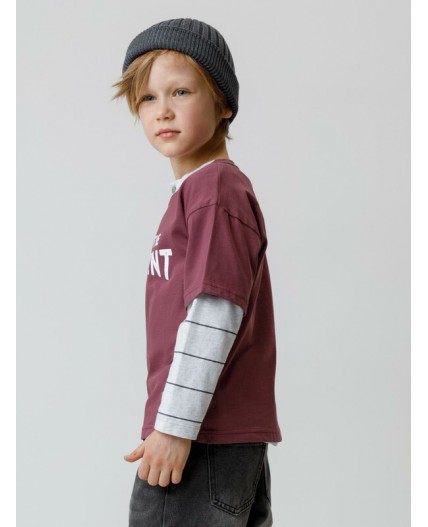 КР 302913/коричневый 1614 к632 фуфайка (футболка)