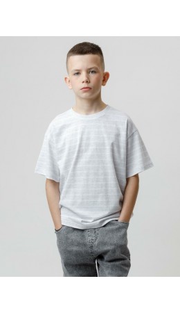 КР 302912/св.серый меланж,полоска к634 фуфайка (футболка)