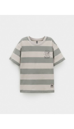 КР 302914/оливковый,серо-бежевый,полоска к642 фуфайка (футболка)