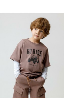 КР 302917/капучино 1312 к638 фуфайка (футболка)