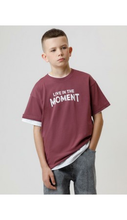 КР 302913/коричневый 1614 к634 фуфайка (футболка)