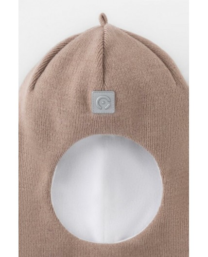 КВ 20311/24ш/бархатный беж шапка-шлем