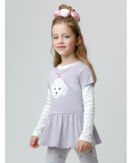 КР 302881/сиреневый 3710 к647 блузка (туника)