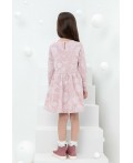 КР 5788/розовый лед,кружевные цветы к433 платье