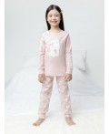 К 1541/розовый жемчуг,клубника пижама