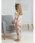 К 1552/нюдовый беж,милые мишки пижама