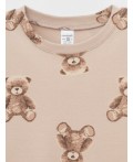 К 1552/нюдовый беж,милые мишки пижама