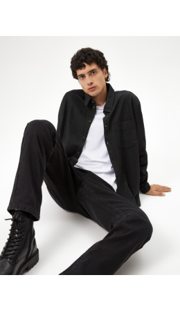 Сорочка джинсовая верхняя муж. Regent_reg черный