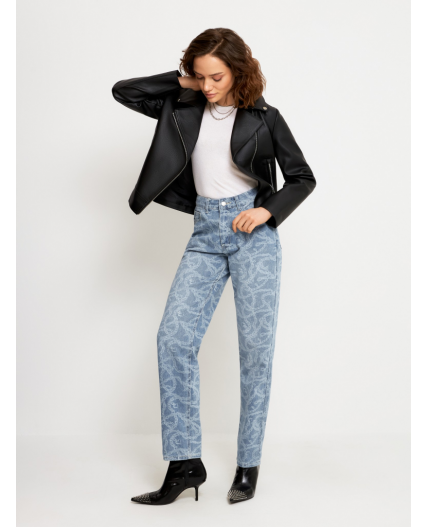 Брюки джинсовые жен. Wenover_jeans набивка