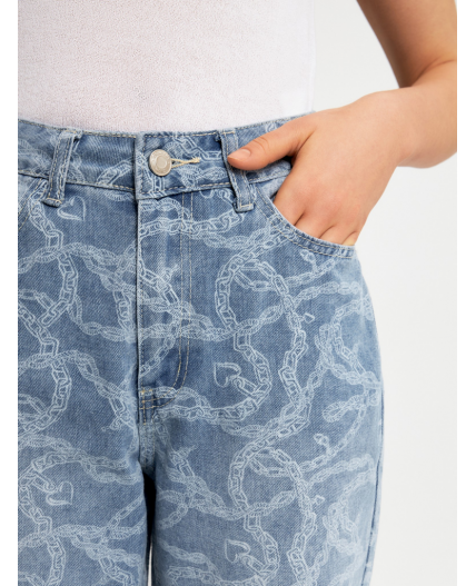Брюки джинсовые жен. Wenover_jeans набивка